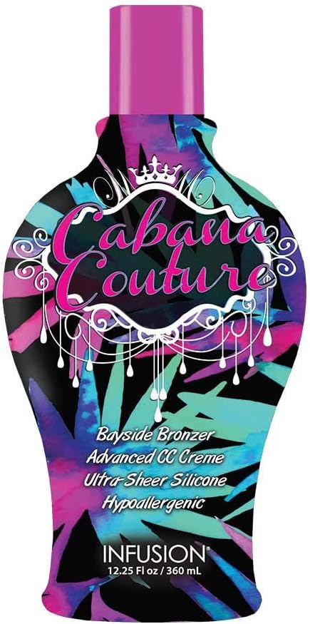 Cabana Couture Tanning Lotion | Ultra Sheer Silicone | Hypoallergenic | DHA Bronzer| Tattoo Fade Protection