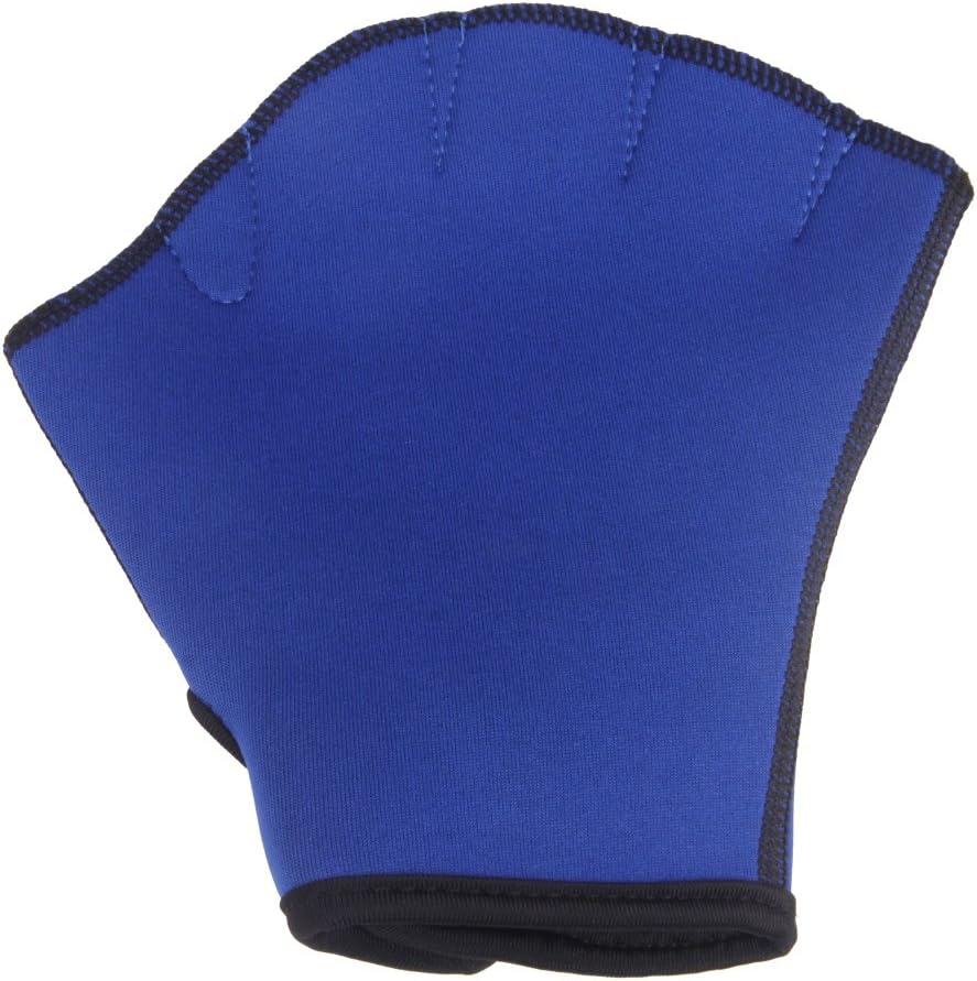 Swim Gloves Aquatic Fitness Water Resistance Webbed Gloves Diving Surfing Fitness Gloves Fins Neoprene Fingerless Glove Webbed Flippers Paddle with Adjustable Strap for Men Women Adult Children : Sports & Outdoors