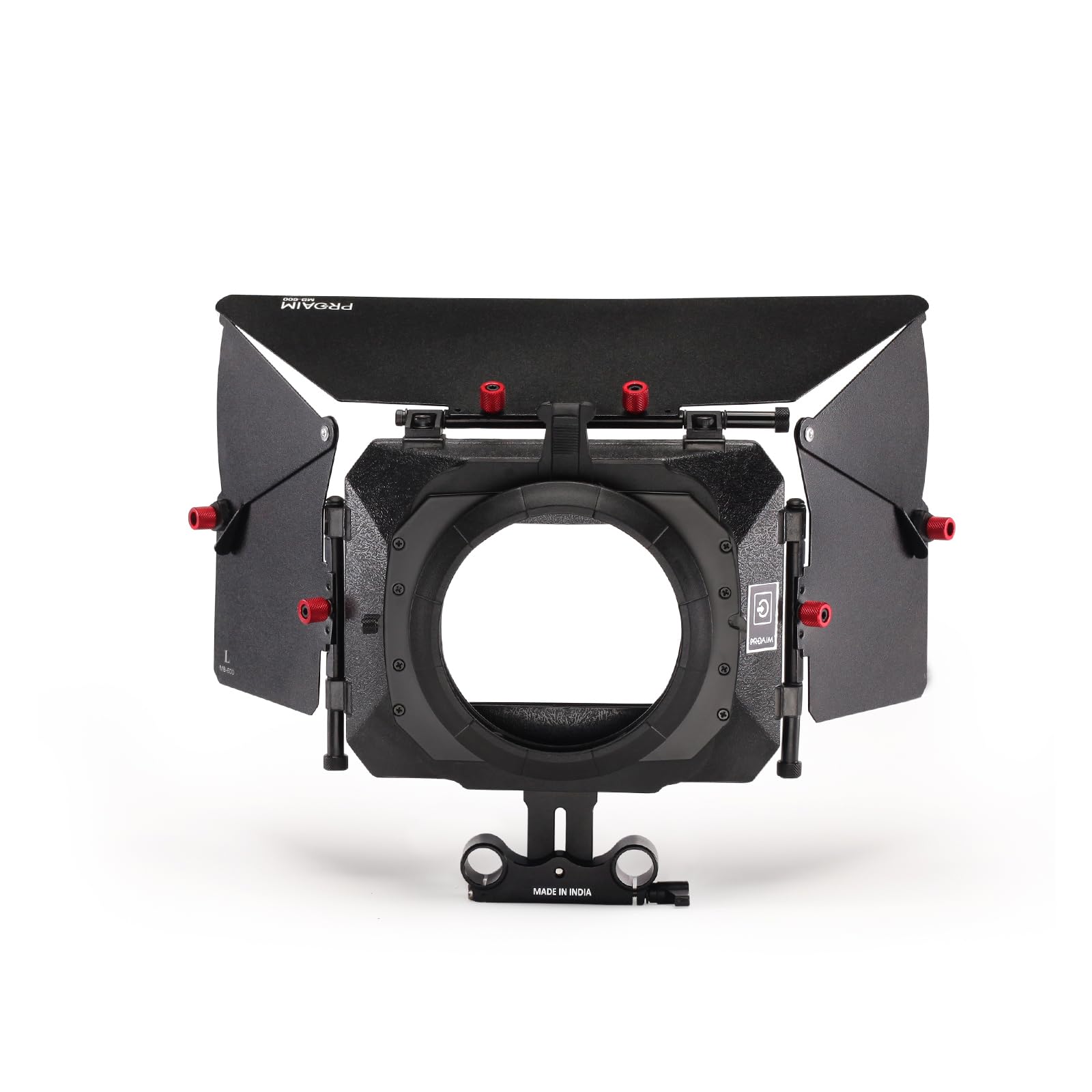 PROAIM Professional Sunshade Matte Box with 4x4" Filter Holders & Knicker for DSLR Cameras & Camcorders | Adapts Lenses up to 95mm in Diameter | Height Adjustable 15mm Rod Adapter (P-MB-600)