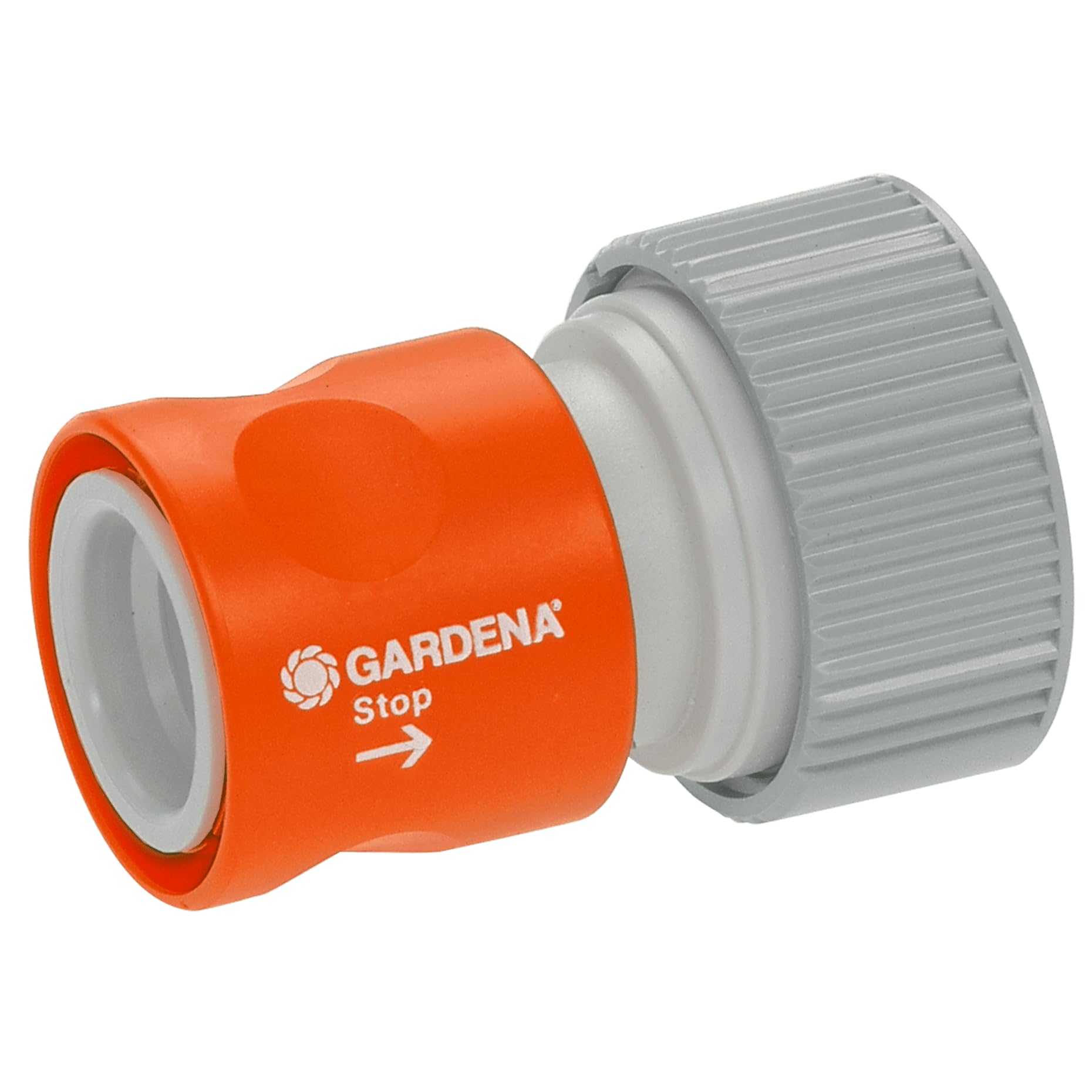 Gardena Profi system transition piece with waterstop: hose piece for connection to the hose end, suitable for 19 mm (3/4 inch) - hoses (2814-20) — image 1