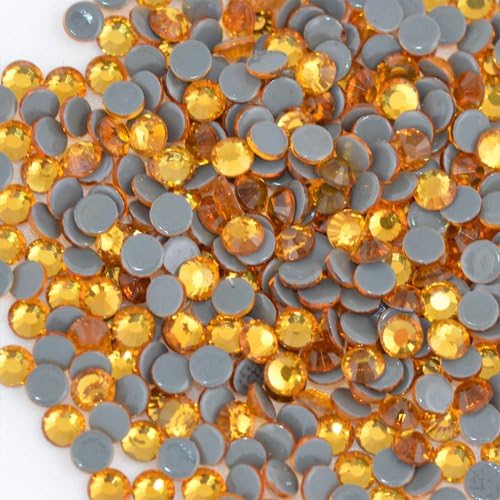 Premium PELLOSA Machine Cut Rhinestone Hot Fix SS-20(4.6mm-4.8mm) Topaz 5 Gross
