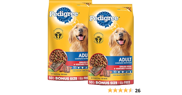 pedigree senior dog food 50 lbs