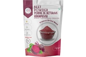 FzyEzy Healthy Premium Freeze-dried Beet Vegetable Powder | Real, Non-GMO, Gluten-Free, Vegan | Pantry Groceries Perfect for 