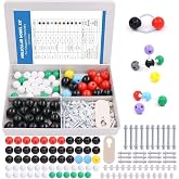 Swpeet 122 Pcs Organic Chemistry Molecular Model Student and Teacher Kit, Molecular Model Set for Inorganic &amp; Organic Chemistry - 59 Atoms &amp; 62 Links &amp; 1 Short Link Remover Tool