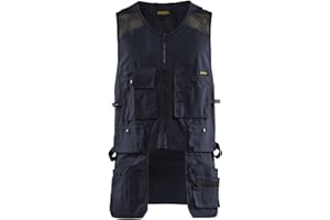 BLÅKLÄDER Blaklader Men's RipStop Kangaroo Mesh Work Vest with Utility Pockets