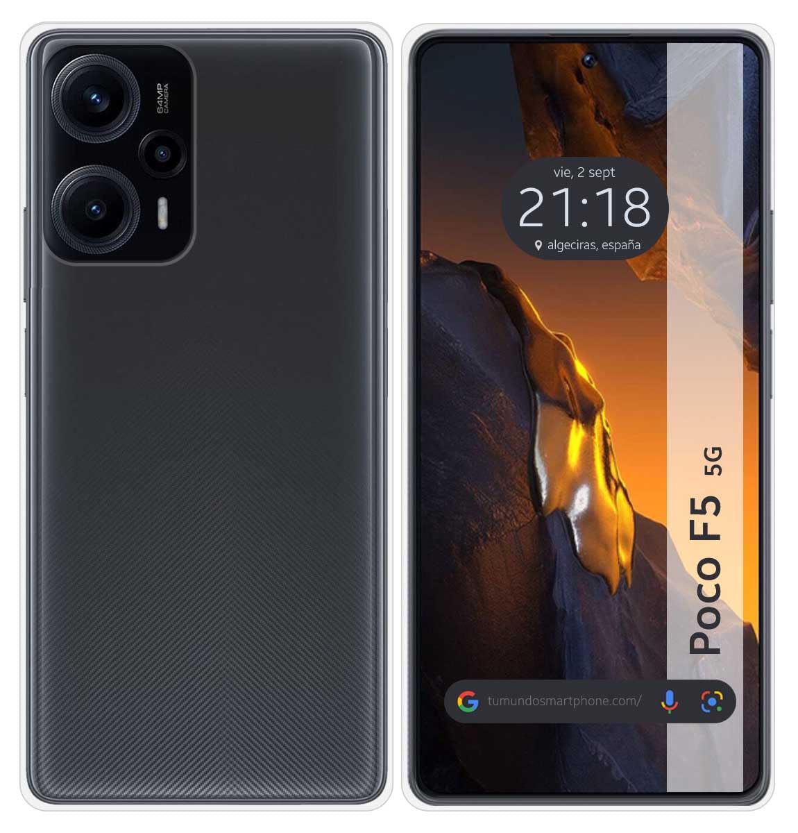 Tumundosmartphone Transparent TPU Silicone Gel Case for Xiaomi Poco F5 5G