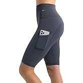 CompressionZ Women's Compression High Waisted Biker Shorts, Tummy Control for Workouts 10"/7"