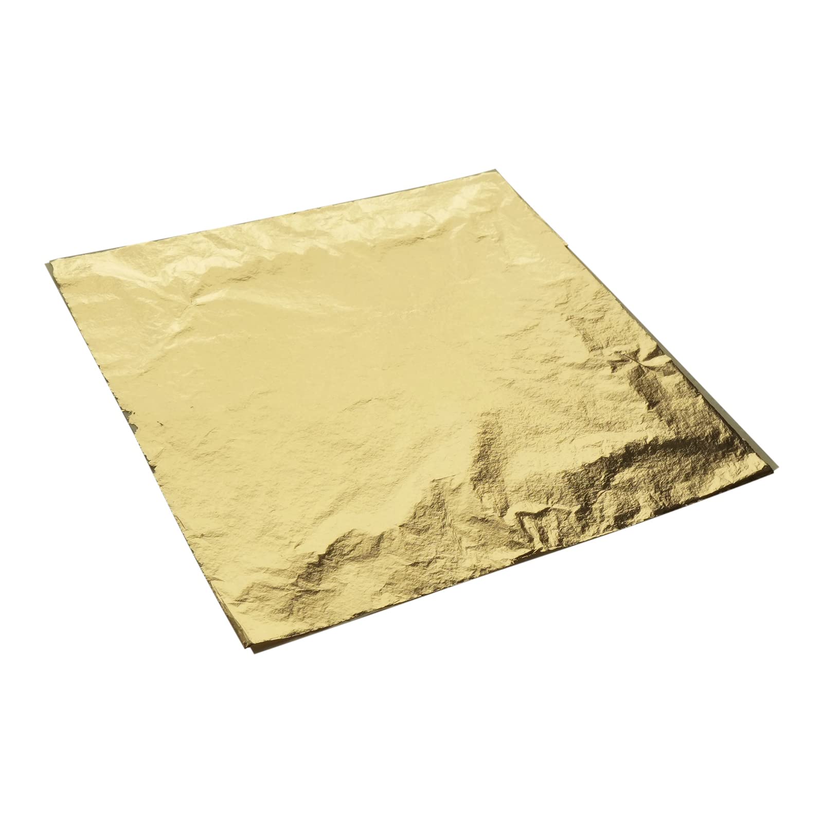 KINGBOOM Shimmering Imitation Gold Leaf - 200 Sheets for Nail Art and Decoration, 5.5