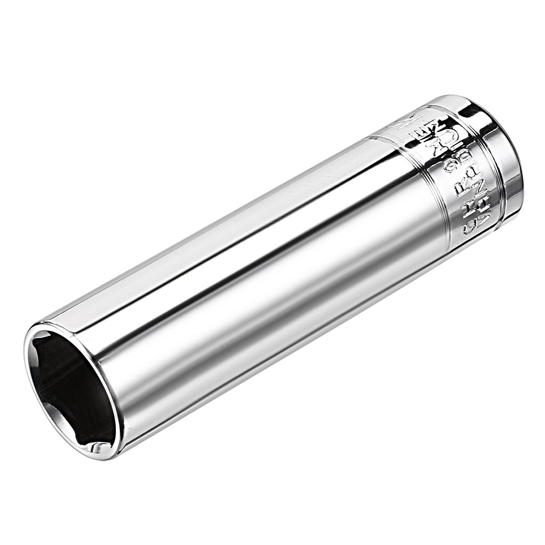 sourcing map 1/2 Inch Drive 16mm 6-Point Deep Socket, Metric, Cr-V, 78mm Length