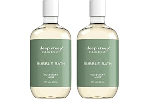 Deep Steep Bubble Bath, 17oz (Pack of 2) (Rosemary Mint)
