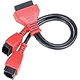 Zipelo Car Cable Adaptor for 12+8 Programming Cable Connector, Vehicle OBD2 Diagnostic Wire Connector, Auto Bypass Gateway Protocol Cable for Maxisys Elite MS905 MS906 MS906BT MS906S MS908