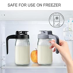 32oz Glass Pitcher with Lid & V-shaped Pour Spout