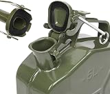Bonnlo 5L Fuel Oil Storage Can Metal Petrol Diesel Tank with Spout view 6