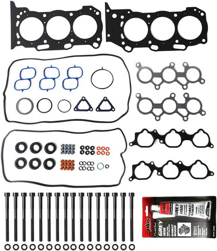 MPLUS Cylinder Head Gasket Bolts kit for 07-09 Toyota Camry & 07-10 Toyota Sienna & 07-10 for LEXUS RX350 ES350 & 07-10 Toyota RAV4 3.5L V6 2GRFE Engine