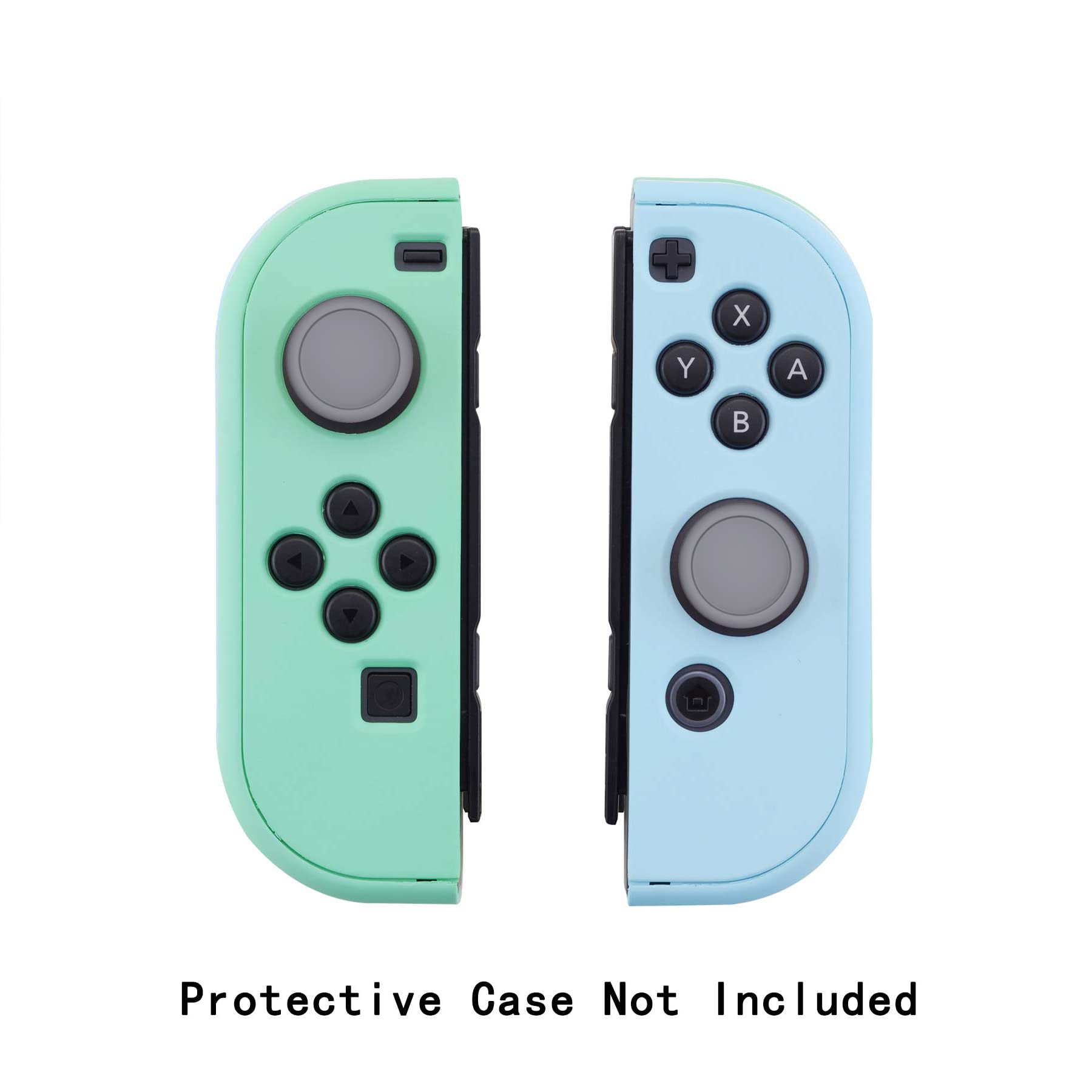 eXtremeRate PlayVital Switch Thumb Grip Caps, Joystick Caps for Nintendo Switch Lite, Silicone Analog Cover Thumbstick Grips for Switch OLED Joycon - Gray