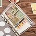 D-Worthy 15pcs Translucent PVC Plastic A5 Size Zippered Binder Pockets Pouched for 6-Ring Notebook Binder 8-1/8 x 5-1/4 inches