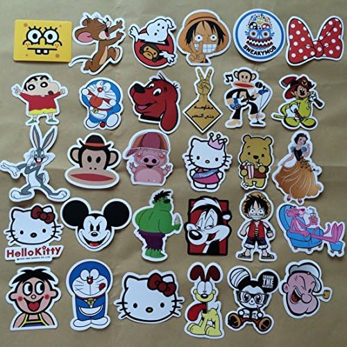 Colorful Car Stickers Laptop Sports Skateboard Luggage Vehicle Sticker Decals A4 Code13