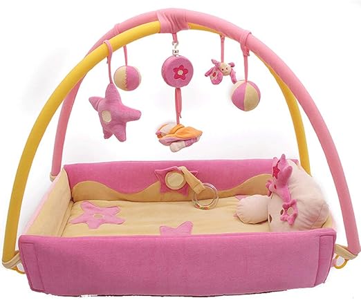 pink baby play gym