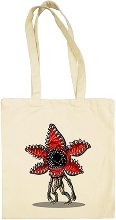 Diver Camisetas Bolsa de tela Chibi Kawaii Stranger Things Demogorgon parodia - Beige, 38 x 42 cm: Amazon.es: Ropa y accesorios