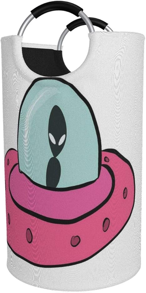 Amazon Wotaka ランドリーバスケット 空飛ぶ円盤ufoの落書きイラスト ランドリーバッグ 洗濯かご おりたたみ 洗濯カゴ おしゃれ 収納ボックス おもちゃ収納 ランドリー収納 オンライン通販