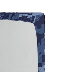 Ambesonne Camo Fitted Sheet, Retro Composition of
