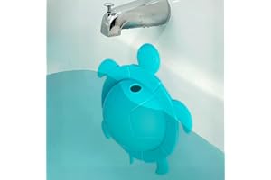 JUMBLE DREAM Bathtub Overflow Drain Cover – Enjoy Deeper, Relaxing Baths with Tub Overflow Stopper, Spa Bathroom Accessory Fits Standard Drain, Silicone Bath Drain Cover – Tidal Teal