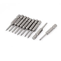 uxcell 10pcs 1/4" Hex Shank 2.5mm Magnetic Slotted