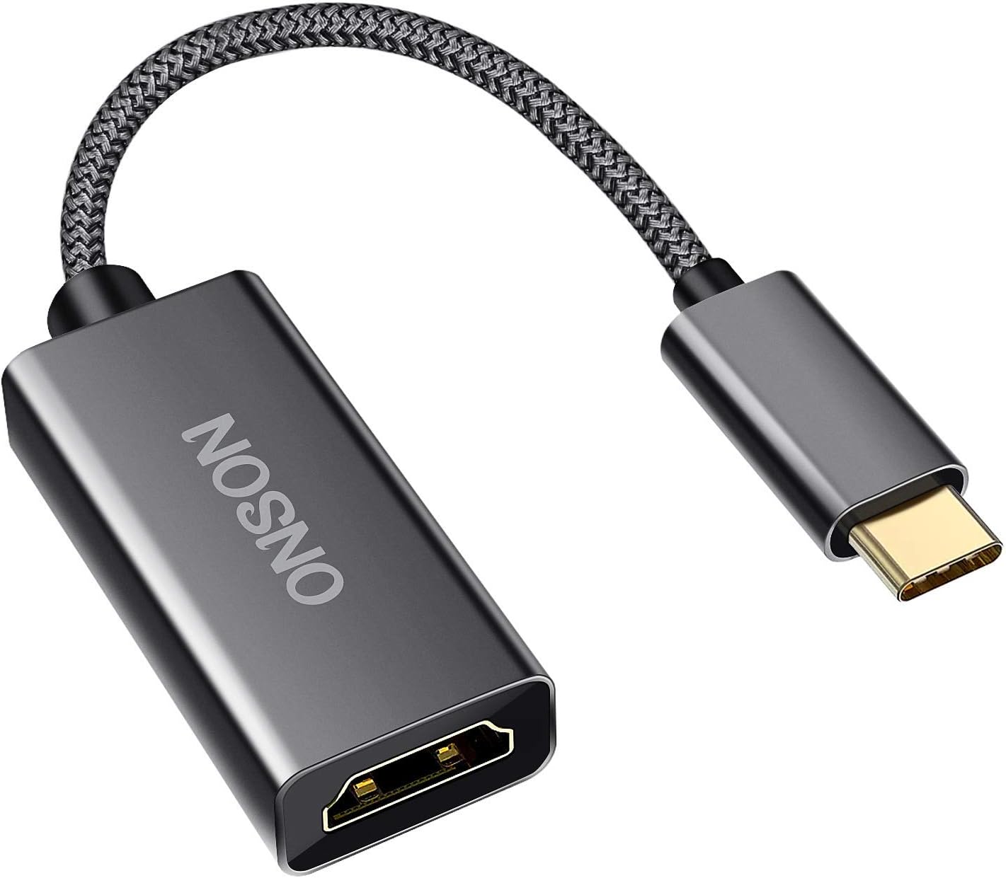 USB C to HDMI Adapter, USB 3.1 Type C to HDMI Thunderbolt 3 Compatible, for MacBook Pro 2018/2017, Dell XPS 15/13, Surface Book 2, Samsung Galaxy S9/Note 8/S8, Pixelbook etc (4K 60Hz)