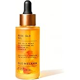 Glo Melanin Rose Glo Oil – Natural Brightening & Soothing Facial & Body Oil with Rosehip, Sea Buckthorn, Argan, Grape Seed & Vitamin E – 100% Clean, Melanin-Friendly (1.7 fl oz 50ml)