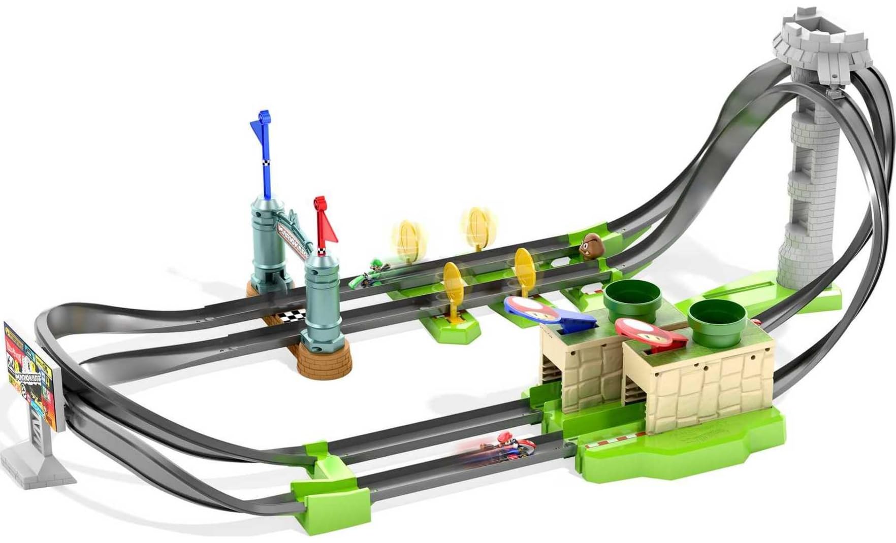 Hot Wheels Mariokart Mario Circuit Track Set, Multi