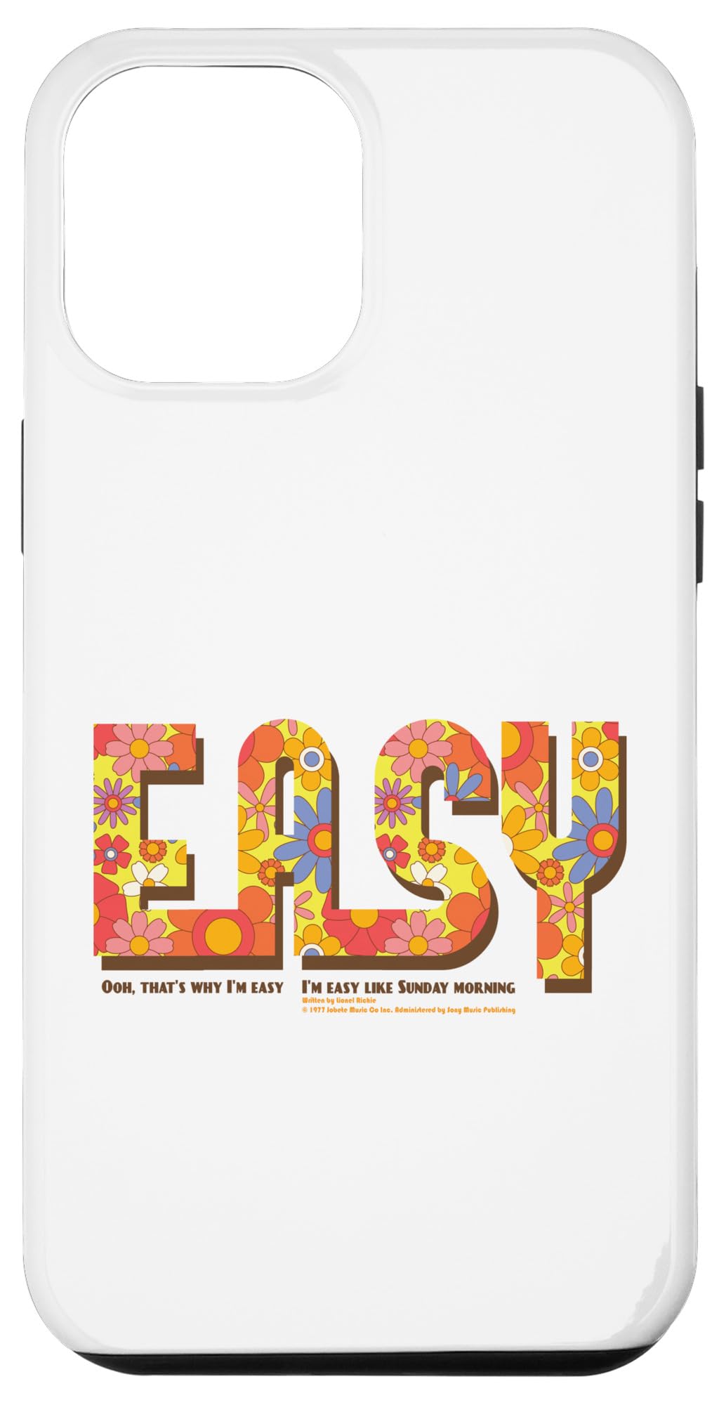 iPhone 15 Plus Easy Like Sunday Morning Lyric Commodores Lionel Richie Case