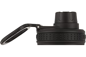 Takeya Originals Spout Lid - Replacement Lid with Carry Handle - BPA-Free & Dishwasher Safe Water Bottle Lid - Durable Leak-Proof Spout Lid for Takeya Water Bottles - Black