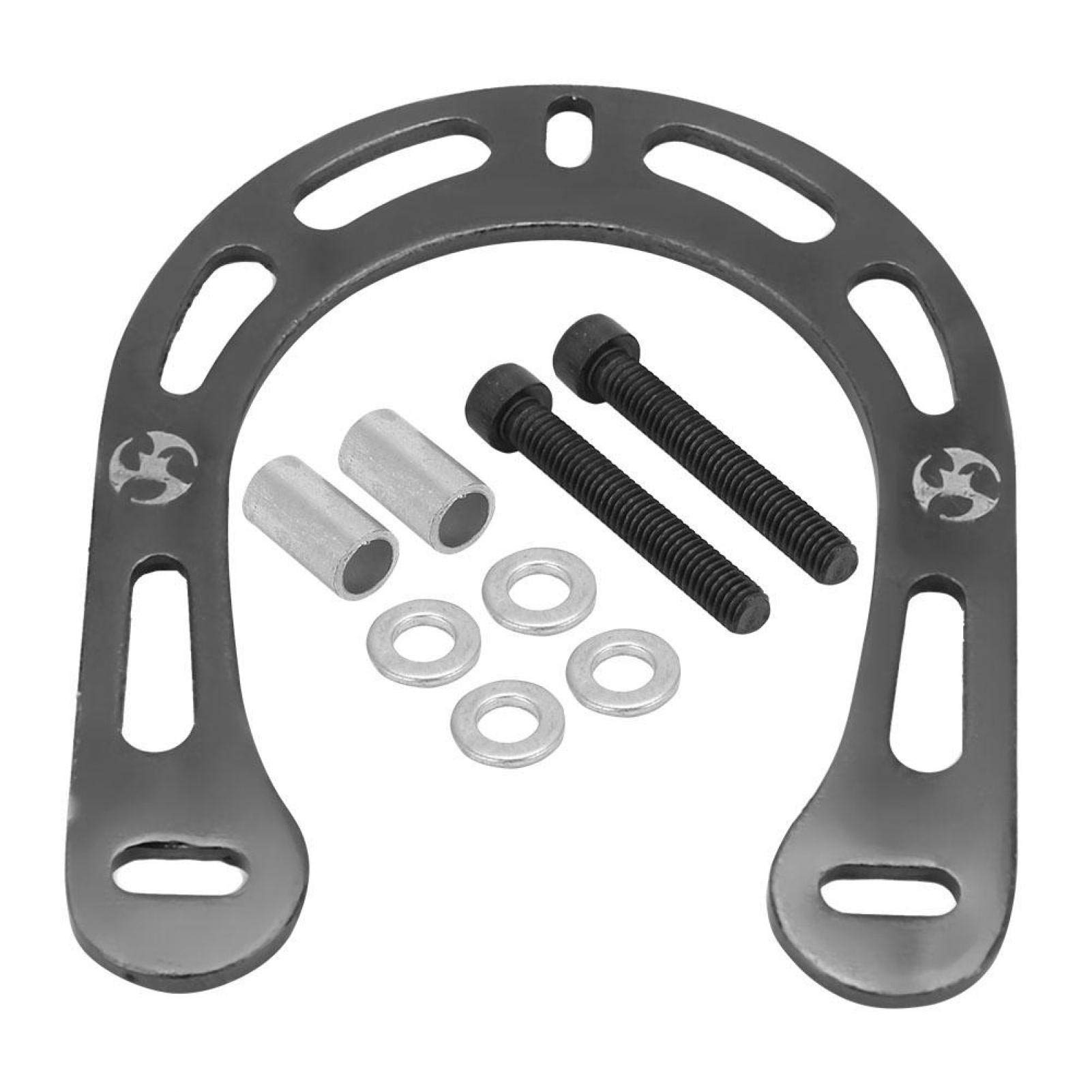 Aluminum Alloy Bicycle Brake Boosters with Screws Reinforcement Bicycle Brake for Mountain Bike(Black)