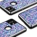 Caka Google Pixel 2 XL Case, Google Pixel 2 XL Glitter Case Starry Night Series Luxury Fashion Bling Flowing Liquid Floating Sparkle Girly Soft TPU Black Case for Google Pixel 2 XL (Blue Purple)
