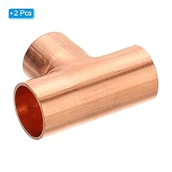 PATIKIL 3/4 Inch ID Tee Copper Fitting, 1 Pack 3
