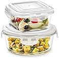 Borosil Klip & Store Glass Container Set Of 2 Clear Standard