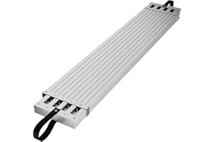 8-13ft Telescoping Work, Aluminum Work Plank with Skid-Proof Platform Scaffold Ladder Accessory