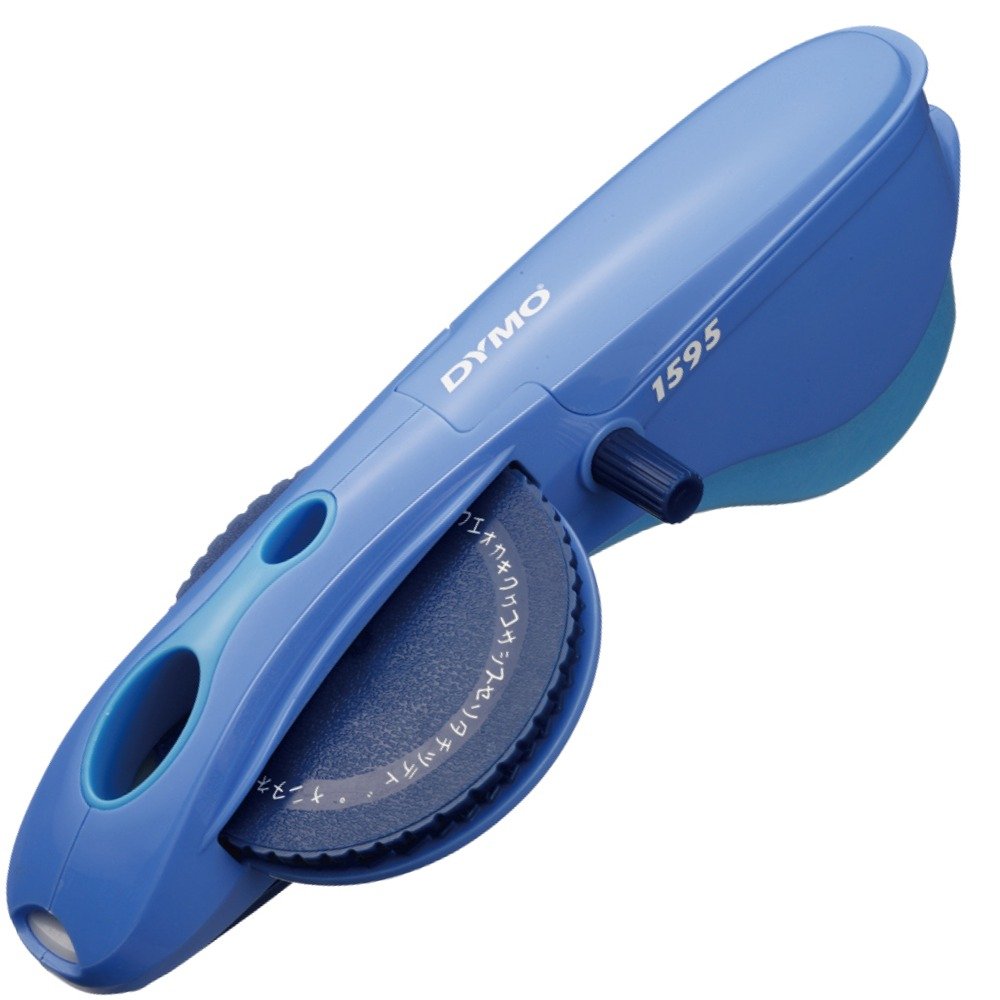 DYMO tape writer M-1595 hiragana katakana alphanumeric blue D