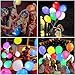 LED Light up Ballons for Party -Led Flash Ball Lamp Mixed Colors Balloon,Glow in The Dark Balloons for Party,Bridal Shower,Birthday,Wedding,Home Decoration,Inflate with Air or Helium （50pack）