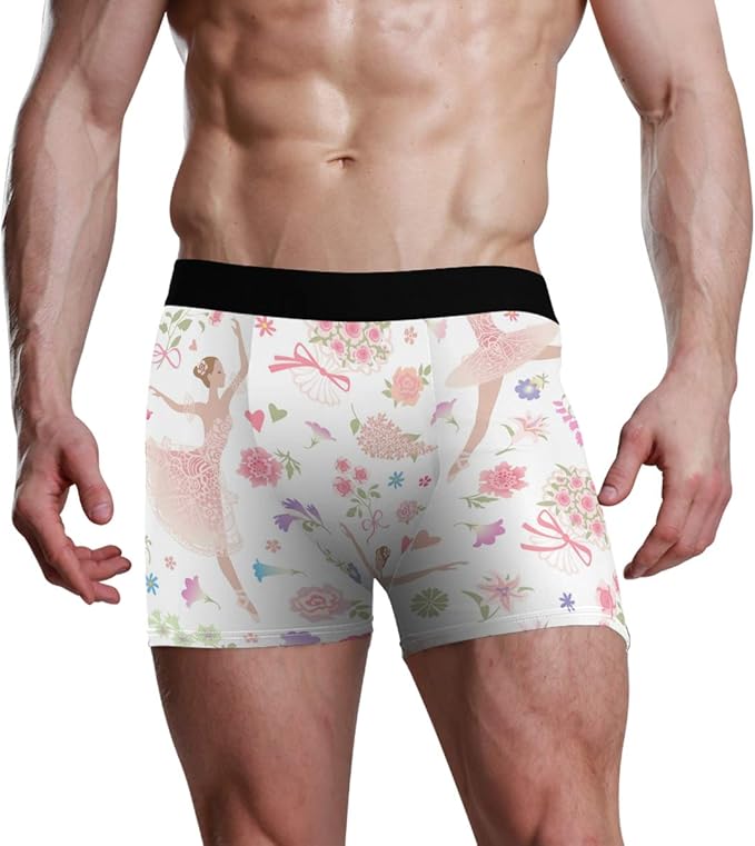 Floral Dancing Ballerina Ballet Dancer Pink Pastel Color Flower Vintage