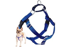 2 Hounds Design Freedom No Pull Dog Harness | Comfortable Control for Easy Walking | Adjustable Dog Harness | Small, Medium & Large Dogs | Made in USA | Solid Colors | 5/8" SM Royal Blue