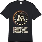 Solar Eclipse 2026 2024 2017 Total Solar-Eclipse 26 Comfort Colors Adult Heavyweight T-Shirt