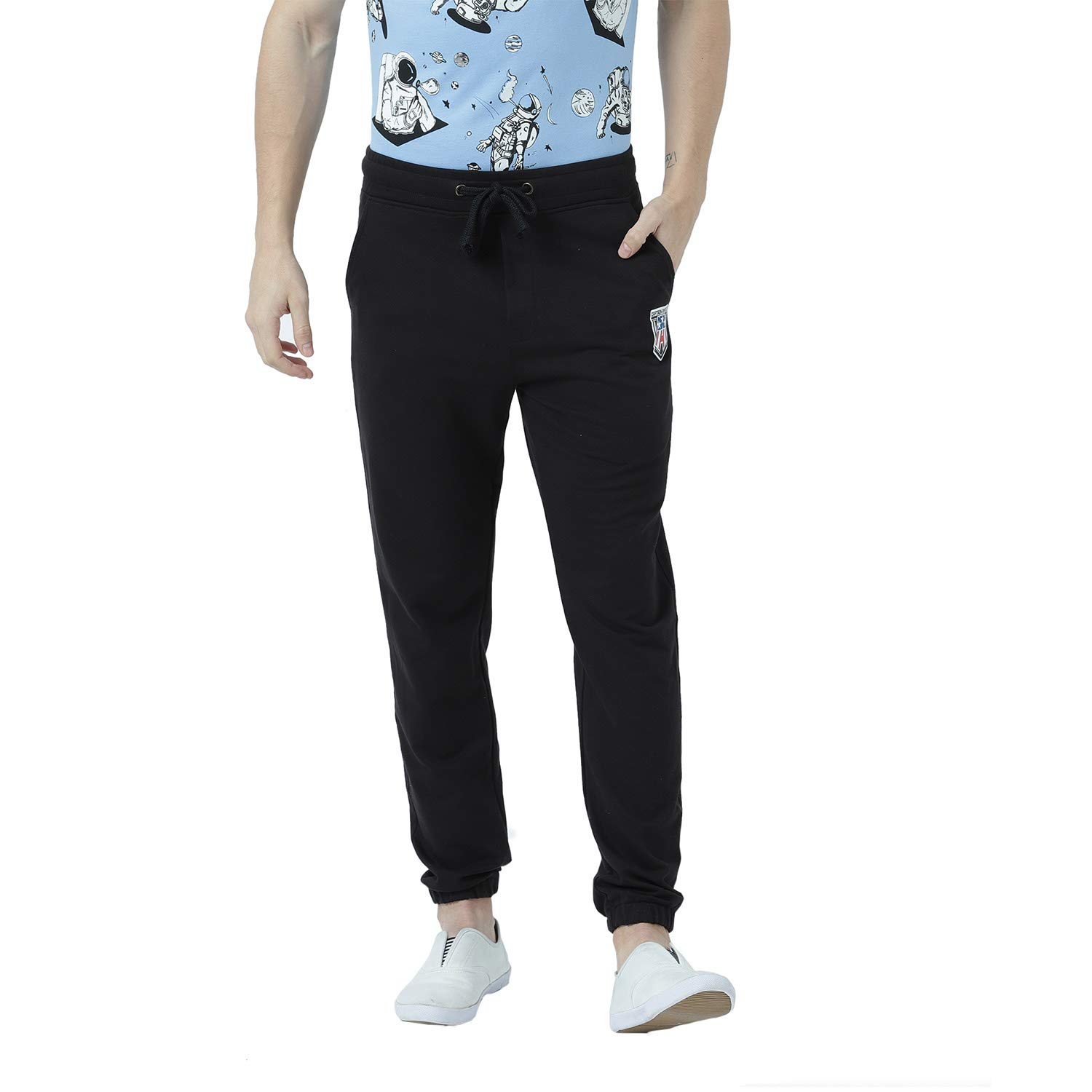 Buy Marvel Men's Slim Fit Joggers (MMAJ004.2_4XL_Black at Amazon.in