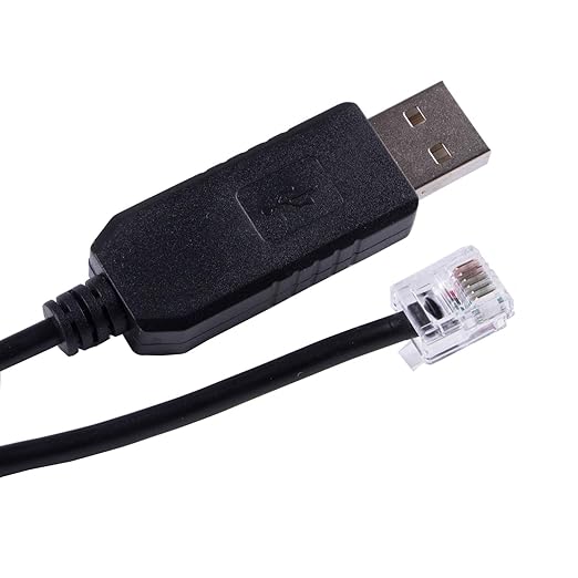 Hand Control PC Connect Cable for Celestron Nexstar eq6 FTDI USB to RJ11 6p4c 6p6c