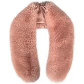 Women's Faux Fur Collar shawl Scarf for Winter Neck Warmer Scarf Wrap Like Real Fur Collar Extra Large