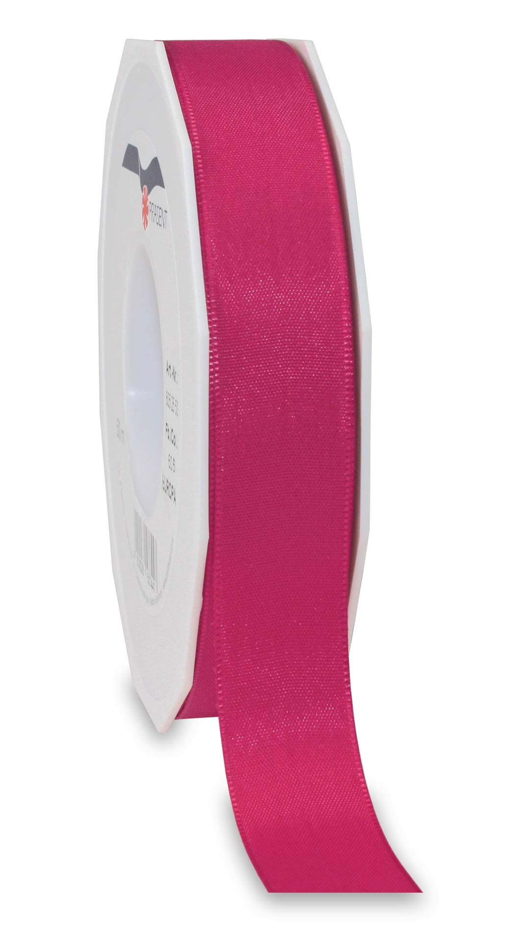 Präsent - Europa Taffeta Ribbon Magenta 25 mm Width, 50 m Length