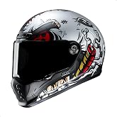 HJC V10 Vatt Full Face Motorcycle Helmet with HJ-41 Pinlock Shield, DOT Approved (MC1SF, Medium)
