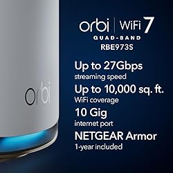 NETGEAR Orbi 970 Series Quad-Band WiFi 7 Mesh