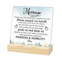 Christian Wedding Gifts - Acrylic Desk Decor Sign 4