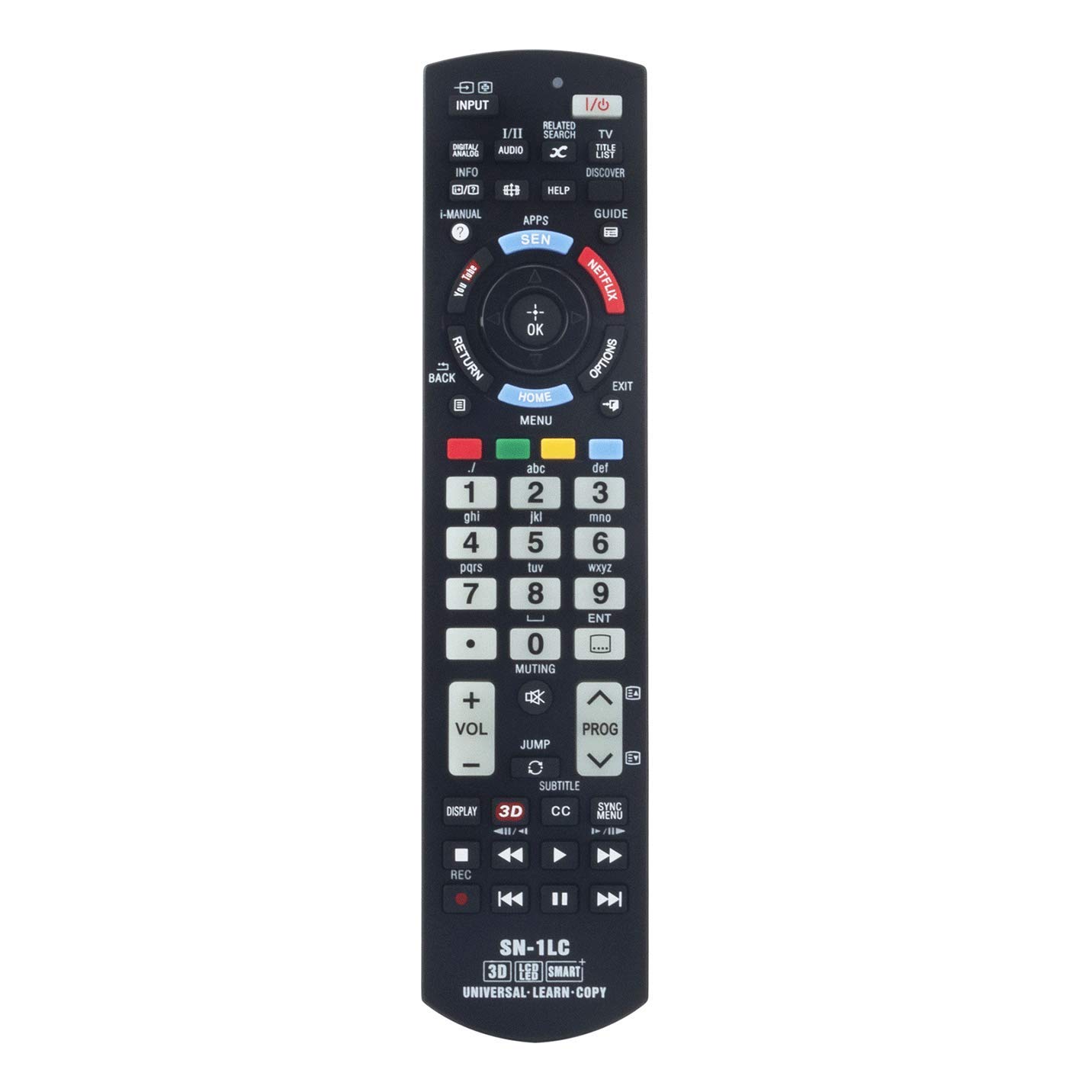 VINABTY SN-1LC Remote Control for Sony TV KDL-40BX421 KDL-40BX420 KDL-22BX320 KDL-22BX321 KDL-32R300B KDL-32BX320 32BX321 KDL-32BX420 KDL-32BX421 KDL-40BX420 KDL-40BX421